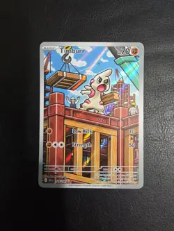 Pokemon TCG Timburr Illustration Rare Black Bolt 125/086 - Image 1