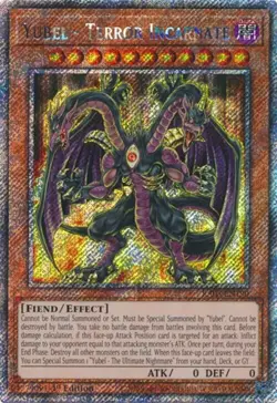 Yugioh! Yubel - Terror Incarnate - RA03-EN190 - Platinum Secret Rare - 1st Editi - Image 1