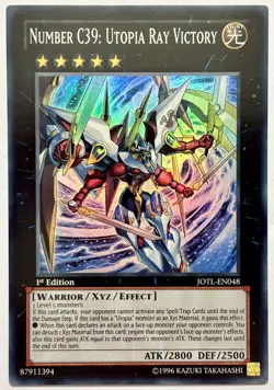 JOTL-EN048 Number C39: Utopia Ray Victory - Super Rare 1st Ed Lightly Played - Image 1