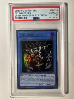 PSA 10 Yu-Gi-Oh Relinquished 25th Anniversary Spell Ruler SRL-EN029 Ultra Rare - Image 1