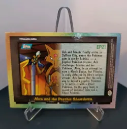 Topps Blue Logo Pokemon Card - EP21 Abra and the Psychic Showdown Non-Holo - LP - Image 2