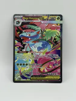 Mega Venusaur EX SIR Mega Evolutions Pokemon Card Near Mint 177/132 PERF CENTER - Image 1