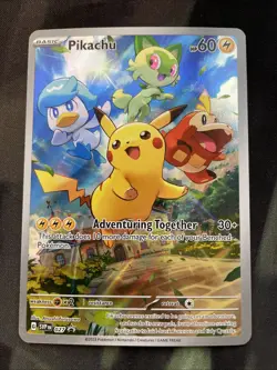 Pikachu 027 Sv: Scarlet & Violet Promo Cards Holo Pokemon Full Art Electric - Image 1