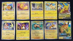 Pokemon TCG Pikachu & Raichu Lot: 10 Card Collection Set - Image 1