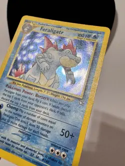 Pokemon TCG Feraligatr Neo Genesis Holo Unlimited Rare Card 4/111 LP Condition - Image 4