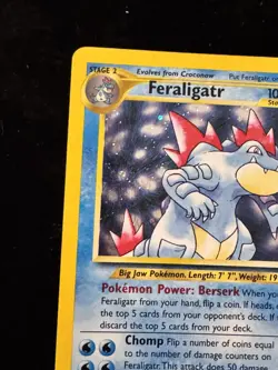 Pokemon TCG Feraligatr Neo Genesis Holo Unlimited Rare Card 4/111 LP Condition - Image 5