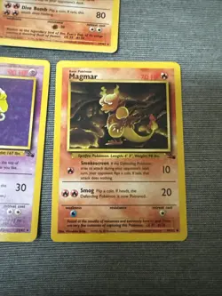 Pokemon Cards Bundle Of 3 Fossil Unlimited Including Moltres, Magmar, Hypno - Image 4