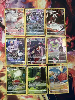 Lot (9) Trainer Gallery (TG) Pokemon Cards - Lost Origin, Silver Tempest, Astral - Image 1