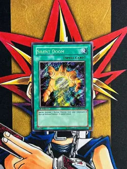 GLAS-EN094 Silent Doom Secret Rare 1st Edition VLP EURO Yugioh Card - Image 1