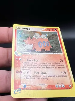 Pokemon TCG Card - Camerupt 4/109 Ruby and Sapphire Holo Rare Vintage NM BA3 - Image 3