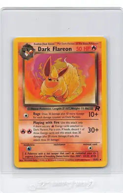 Dark Flareon 35/82 - UNCOMMON - Team Rocket - VINTAGE WOTC POKEMON CARD - NM - Image 1