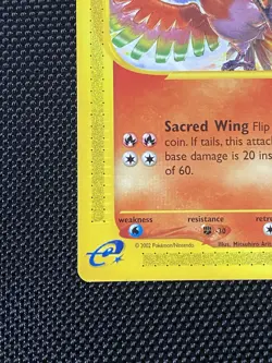 Pokemon TCG Ho-Oh Black Star Promo Card 52/53 WOTC Pokemon LP - Image 5