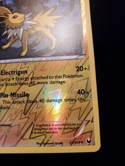Jolteon 37/108 Reverse Holo Pokemon TCG Card Black White Dark Explorers NM - Image 5