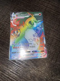 Pokemon TCG Champions Path Rainbow Charizard VMAX Secret Rare Card 74/73 NM - Image 3