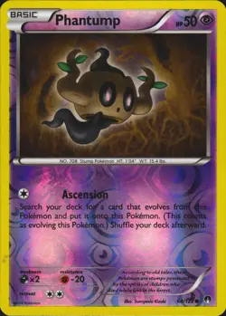 Phantump 64/122 Reverse Holo Common XY BREAKpoint Pokemon Card LP - Image 1