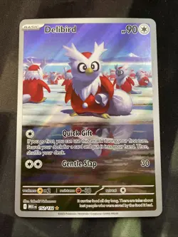 Delibird 152/132 Mega Evolutions Pokemon Card Full Art Normal Type - Image 1