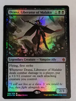 MTG Drana, Liberator of Malakir Foil - Battle for Zendikar - NM - Image 1