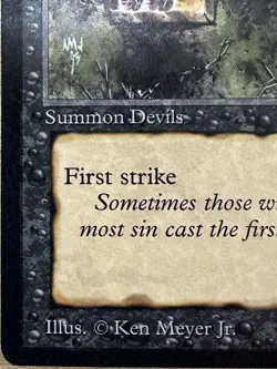 MAGIC: THE GATHERING Arabian Nights STONE * THROWING * DEVILS Lightly Played #2 - Image 4