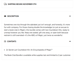 Secret Lair Countdown Kit: An Encyclopedia of Magic The Book Club Bundle PRESALE - Image 3