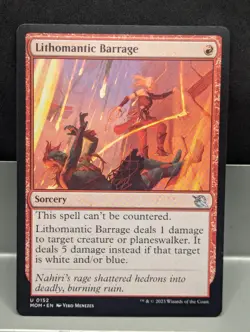 Lithomantic Barrage X2 SP March of the Machine Magic the Gathering - Image 1