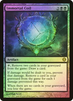 Shards of Alara MTG Foil Immortal Coil Magic - Image 1