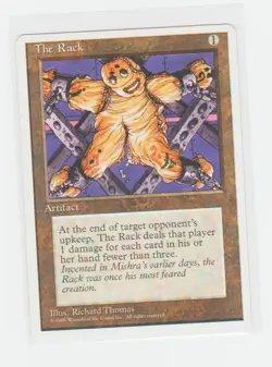 Magic the Gathering ~ MTG ~ 1x The Rack ~ Fourth Edition ~ MP - Image 1