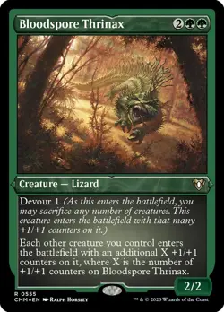 Bloodspore Thrinax Foil Etched - Commander Masters MTG-NM - Image 1