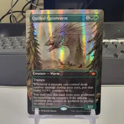 Quilled Greatwurm (Borderless) (Mana Foil) - Foundations - Image 1