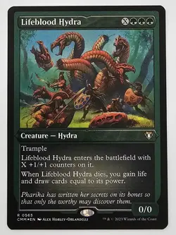 WOTC Commander Masters Lifeblood Hydra (Foil Etched) NM - Image 1