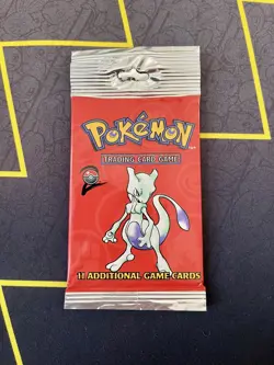 Pokemon Base Set 2 Booster Pack (Mewtwo Artwork) Vintage WoTC 2000 Long Crimp - Image 2