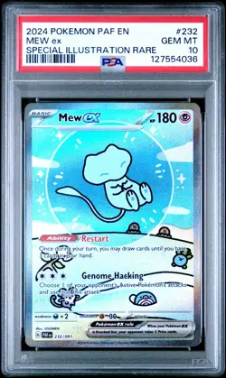 POKEMON PSA 10 2024 SV Paldean Fates Mew ex 232/091 SIR *4036 - Image 1