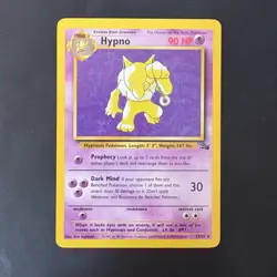 Pokemon TCG Hypno Fossil Non Holo Rare 23/62 Vintage WotC - Image 1