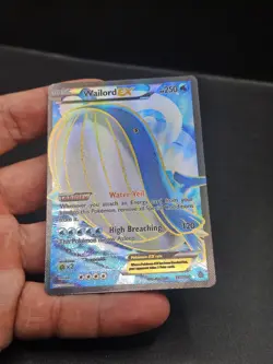 Pokemon Card Wailord EX Holo Full Art Ultra Rare 147/160 XY Primal Clash 2015 - Image 5