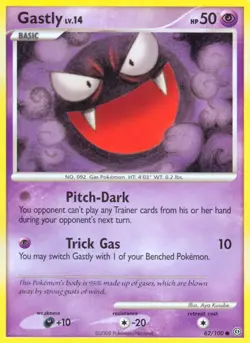 Hero Deal, English - 4 x Pokemon Gastly - 62/100 - Common Stormfront - Image 1