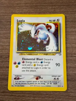 Lugia 9/111 Neo Genesis Holo Pokemon TCG LP-/MP+ - Image 1