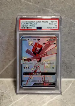 Kartana GX SV73/SV94 Hidden Fates Shiny Holo Full Art Graded (PSA 10) Pokemon - Image 3