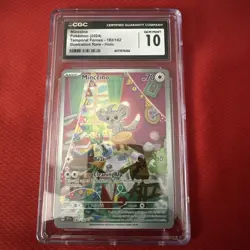 Pokemon TCG Minccino 182/162 Temporal Forces CGC Gem Mint 10 - Image 1
