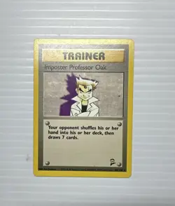 Imposter Professor Oak 102/130 Pokemon Base Set 2 Regular - Image 1