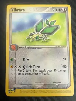 Pokemon TCG Vibrava EX Dragon 47/97 Regular Uncommon HP - Image 1