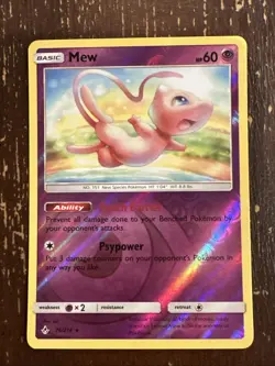 Mew 76/214 Pokemon TCG Unbroken Bonds Reverse Holo Rare - Image 2
