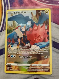 Pokemon TCG Druddigon SWSH12: Silver Tempest Trainer Gallery TG09/TG30 Holo... - Image 1