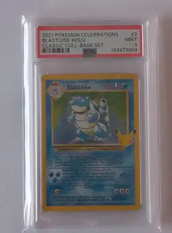 POKEMON CHARIZARD BLASTOISE VENUSAUR CELEBRATIONS PSA 9 ENG. Gran Festa 2021 - Image 5