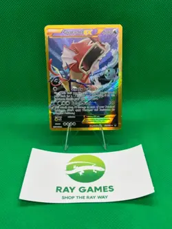 Pokemon TCG Gyarados EX 123/122 XY Breakpoint Holo Secret Rare Gold HP - Image 1