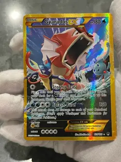 Pokemon TCG Gyarados EX 123/122 XY Breakpoint Holo Secret Rare Gold HP - Image 3