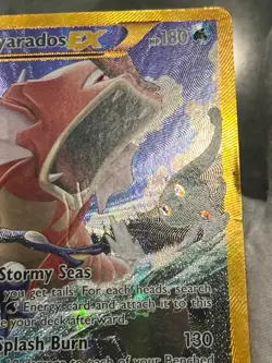 Pokemon TCG Gyarados EX 123/122 XY Breakpoint Holo Secret Rare Gold HP - Image 4