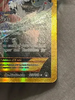 Pokemon TCG Gyarados EX 123/122 XY Breakpoint Holo Secret Rare Gold HP - Image 5
