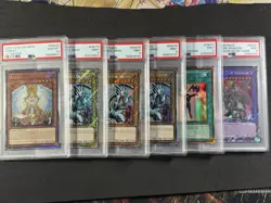 Yugioh PSA Honest MP24 QCSR 3X Plat Blue Eyes RA03 GLD2 Mind Control RA2 Dragoon - Image 1