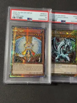 Yugioh PSA Honest MP24 QCSR 3X Plat Blue Eyes RA03 GLD2 Mind Control RA2 Dragoon - Image 2