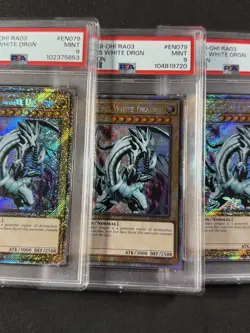 Yugioh PSA Honest MP24 QCSR 3X Plat Blue Eyes RA03 GLD2 Mind Control RA2 Dragoon - Image 4