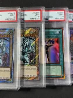 Yugioh PSA Honest MP24 QCSR 3X Plat Blue Eyes RA03 GLD2 Mind Control RA2 Dragoon - Image 5